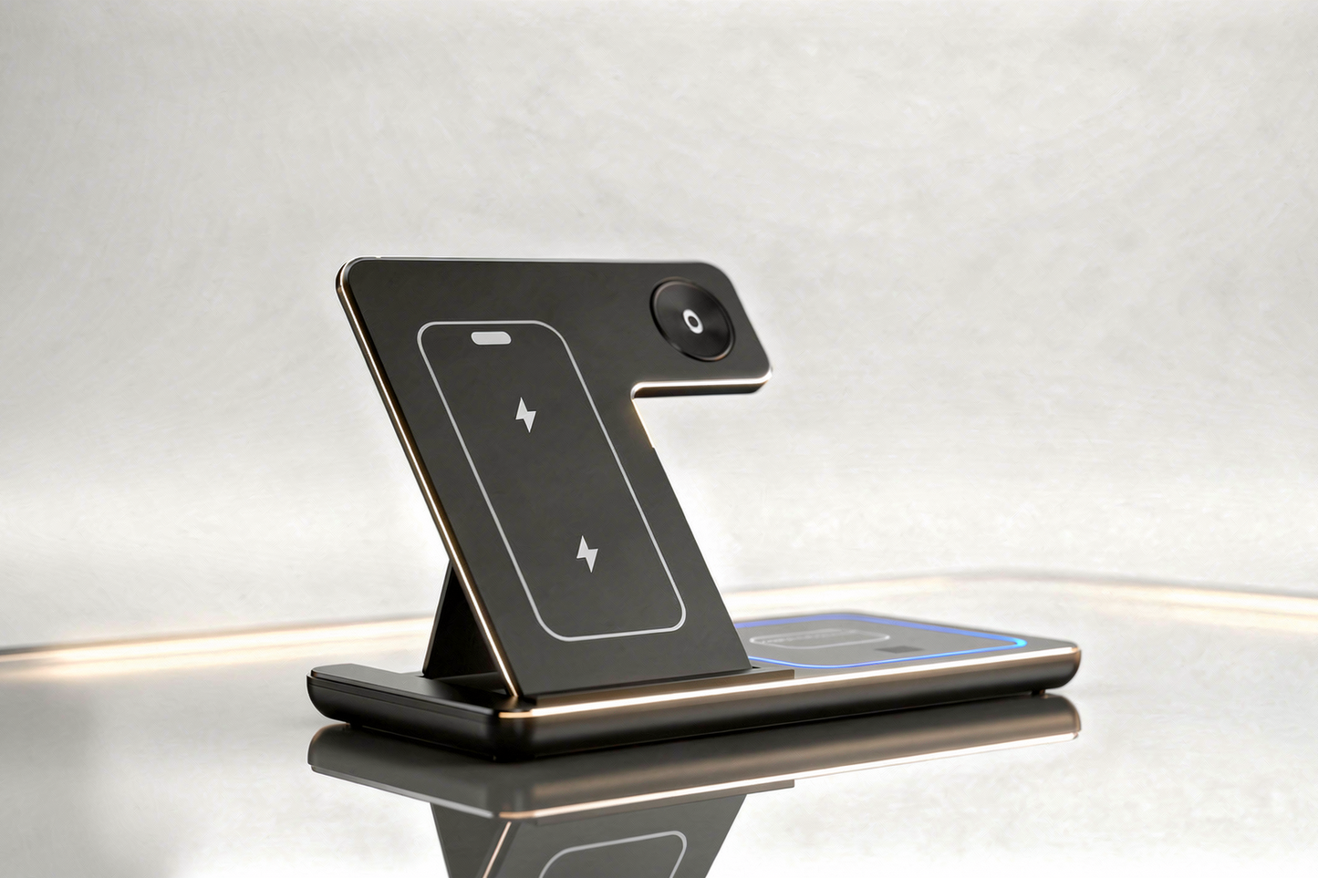 FlexCharge Pro - 3in1-Ladestation mit LED-Design