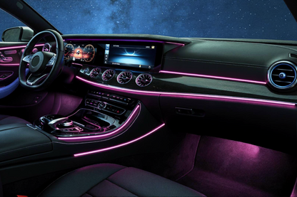 Lampe d'ambiance pour l'intérieur de la voiture 64 couleurs optiques