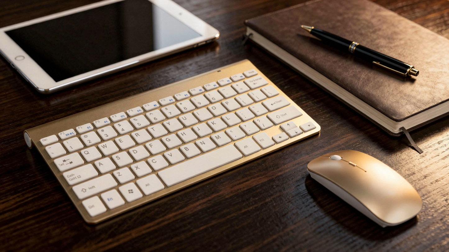 Ultra Slim Tastatur & Maus Kombo - Kabellose 2.4G Verbindung