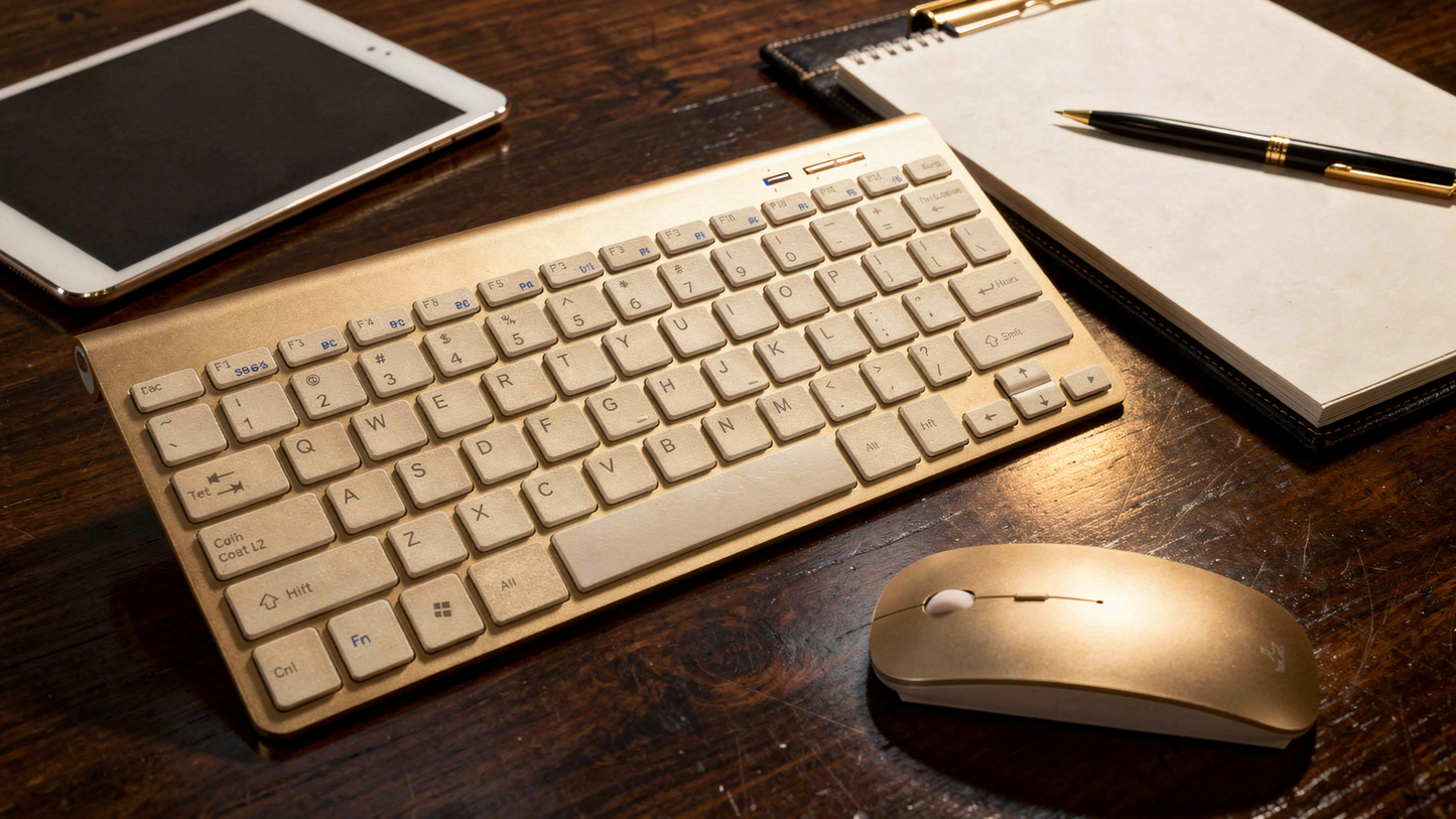 Ultra Slim Tastatur & Maus Kombo - Kabellose 2.4G Verbindung