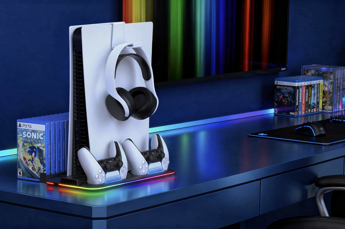 TurboCool PS5 - Dual Controller Ladegerät mit Kühlung