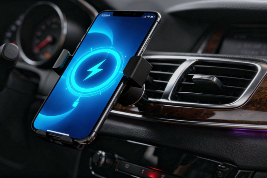 Support de téléphone pour voiture avec chargement sans fil