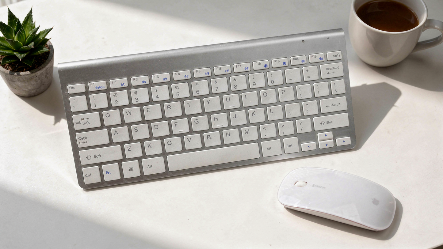 Ultra Slim Tastatur & Maus Kombo - Kabellose 2.4G Verbindung