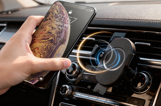 Support de téléphone pour voiture avec chargement sans fil